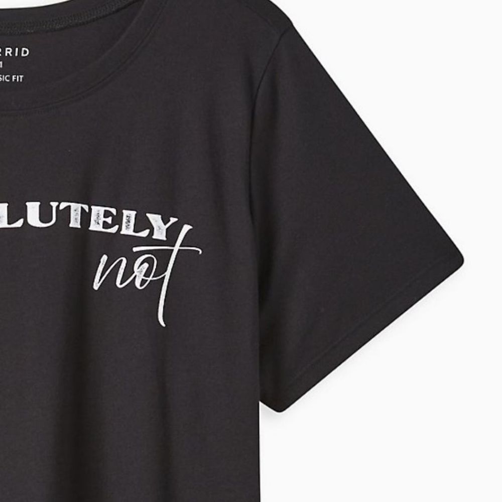 NWT Absolutely NOT Tee - Picture 3 of 4